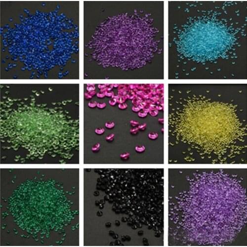 10,000pcs 4.5mm Pointed Crystals Diamond Beads For Wedding Bridal Party Holiday Throwing Confetti Table Decoration Sprinkles