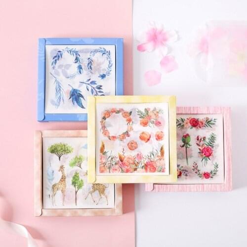 20pcs/pack Literary Small Fresh Decorative Scrapbooking Twelve Design Selections Diary Album Stick Label Stickers