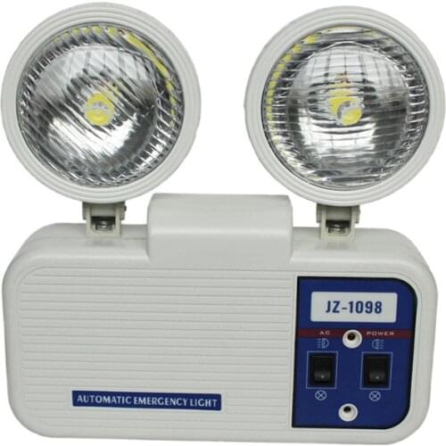 2x3W Two Heads Fire Emergency Light Safety Lamp Home Shopping Mall 2h Emergency Time Light
