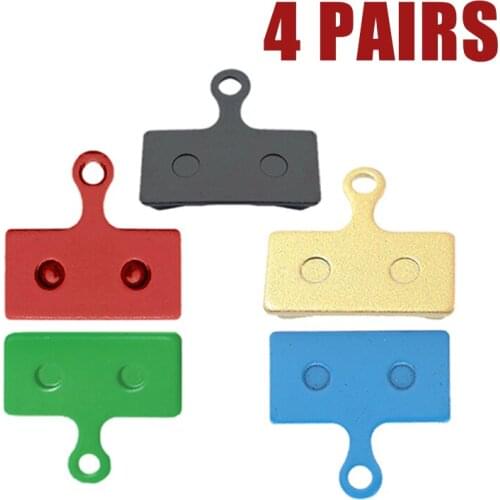 4 Pairs (8pcs) Bicycle Disc Brake Pads 5 Colors For SHIMANO XTR BR-M9000 ALFINE S700 FSA K-FORCE DB-TX9000 REVER MCX1 Bike Parts