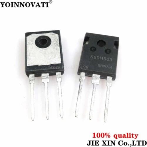 50pcs/lot IKW50N60H3 K50H603 IGBT 600V 100A 333W TO247-3 Best quality