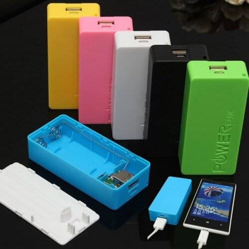 Power Bank Case 5V DIY 2*18650 Battery Case Storage Box Battery Holder Charging Box For iPhone Mobile Phone Charge Portable