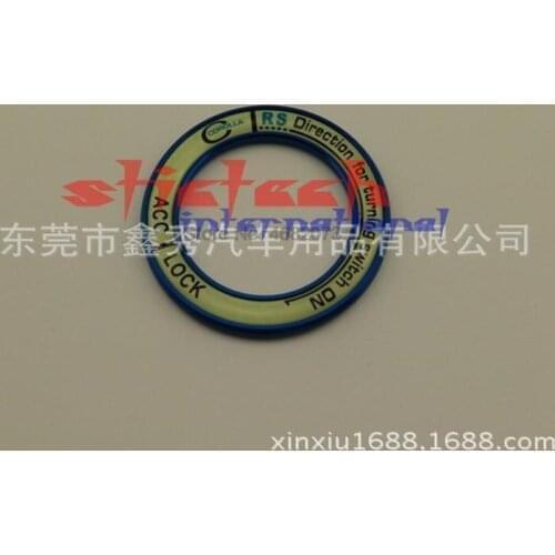 By dhl or ems 50pcs Stickers Luminous Ignition Key Ring Switch Cover Trim Sticker for Toyota Corolla 2014 2015 2016