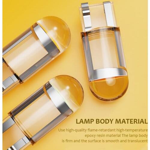 COB Glass Car Light Bulb 6000K White Auto License Plate Dome Read DRL Lamp Style 12V 10X LED T10 W5W Yellow Red Blue Dome Light