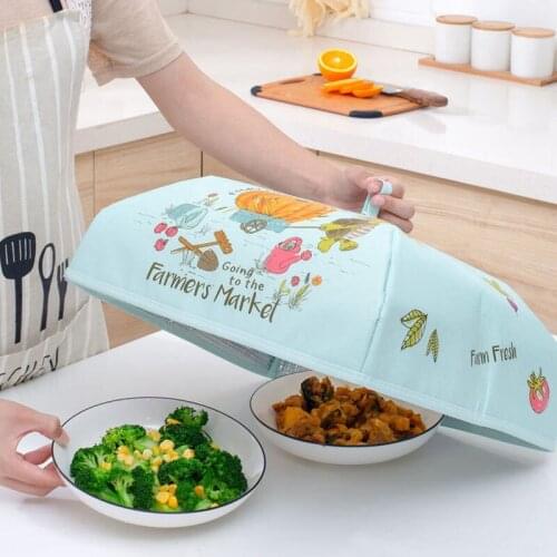Insulation Vegetable Cover Heating Meal Covers Foldable Aluminum Foil Meal Duster Kitchen Accessories Storage Organizer