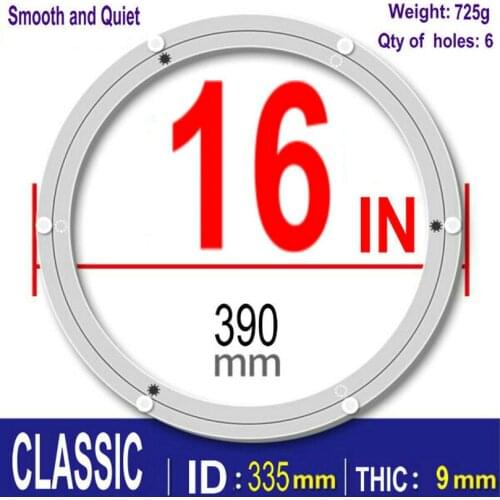 CLASSIC 390mm 15.5 inch/390 mm Lazy Susan swivel plate Aluminum round turntable bearings Furniture Hardware