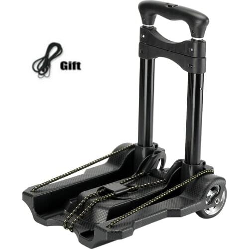 Mini Aluminum Shopping Cart multifunctional Lightweight Household Sturdy Trolly Folding Portable Luggage Car for RV and caravan