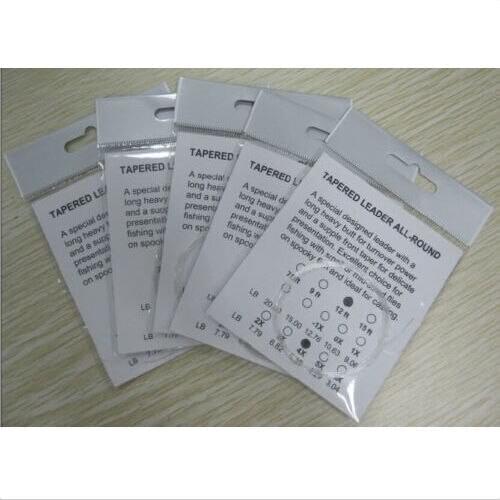 Aventik 5 x 12FT FLY FISHING TAPERED LEADERS ready for rod line & reel NEW L