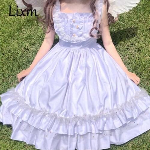 Lolita cold star water moon lolita soft sister style Japanese sweet JSK suspender dress kawaii sweet girl summer