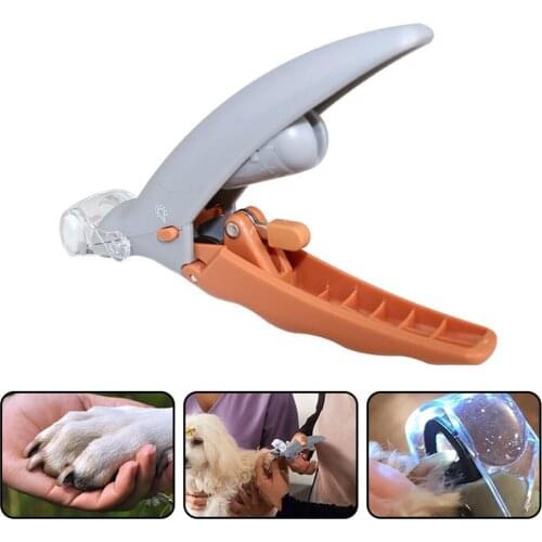 Professional Pet Dog Nail Clipper Cutter with LED Light Stainless Steel Grooming Clippers for Animals Cats Dog Supplies