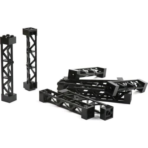 MOC Building Blocks of WW2 Military Parts Accessories Support Stent Column Pillar Car Parking Toys Technik Bricks Kids Friends