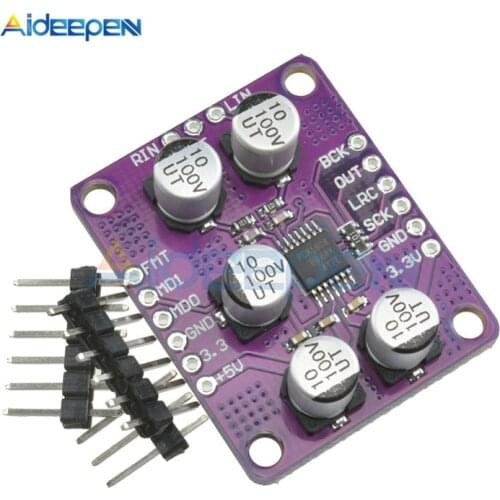 PCM1808 105dB SNR Audio Stereo ADC Single-Ended Analog-Input Decoder 24bit Amplifier Board Player Module