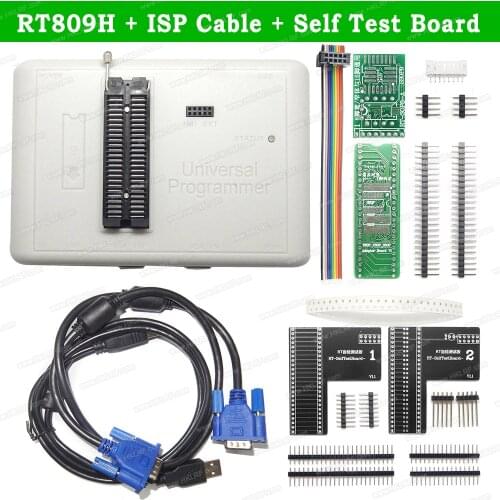 RT809H EMMC-Nand FLASH Extremely Fast universal Programmer + ISP Cable + Self Test Board