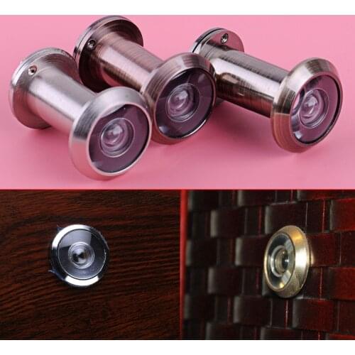 LETAOSK 16mm Home Security Door Eye Hole Peephole Viewer 200 Degree View Adjustable Glass Lens
