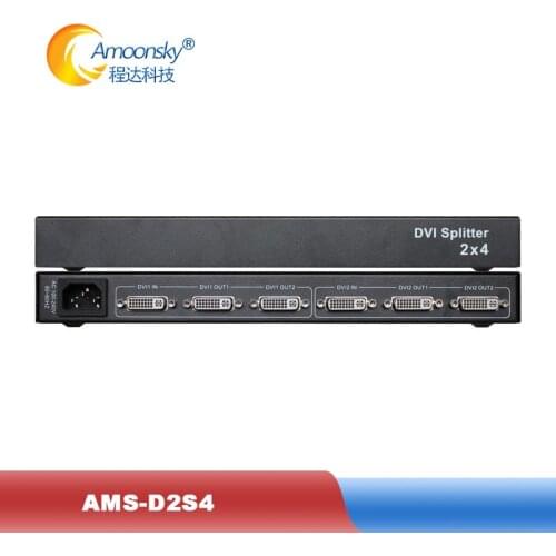 AMS D2S4 dvi video splitter 1 In 4 out dvi distributor for TV box projector monitor computer