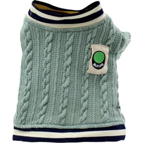 Winter Dogs Clothes Wavy Strip Knitted Bottoming Sweater Dog Jacket Chihuahua Clothes for Small Medium Dogs Pet Clothing