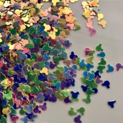 20g Golden 4.5mm Mouse Head PVC loose Sequins Paillettes for Nail Art manicure/sewing/wedding decoration confetti
