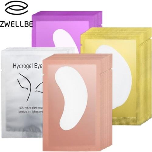 100Pairs Eyelash Extension Paper Patches Grafted Eye Stickers Hot Eyelash Under Eye Pads Eye Paper Patches Tips Sticker Wraps