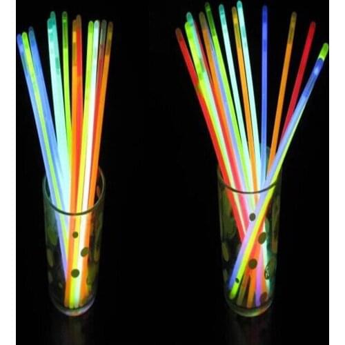 50pcs Wholesale Glow Light Sticks Bracelet Flexible Bend Light Multi Colorful Neon Stickers Party Supplies neon-glow-sticks