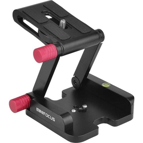 Aluminum Folding Z Flex Tilt Head Quick Release Plate Camera Bracket Tripod Ball Head Slide Rail Camcorder Tripod Stabilizer