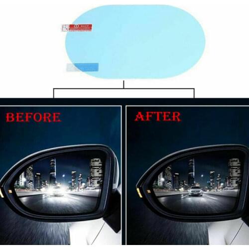 Anti Fog Car Sticker Car Mirror Window Clear Film Car Rearview Mirror Protective Film Waterproof 2 Pcs/Set Auto Parts