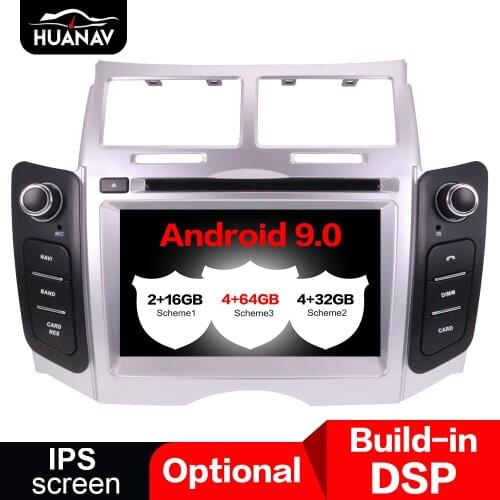 DSP Android 9.0 Car DVD player GPS Navigation For Toyota YARIS 2005-2011 auto radio multimedia screen stereo player head unit