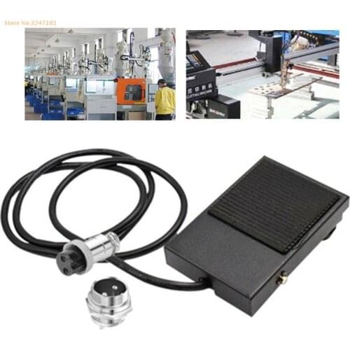 B0KC Anti-skid Pedal Switch of Cutting Machine for TIG Cutting Cutter Welder Spot Weldding Machine Durable Aerospace Food