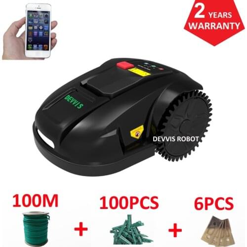 Robot grass cutting machine eletric lawn For Small Garden with 2.2ah lithium Battery, One charged 200m2,Newest Gyrocope Function