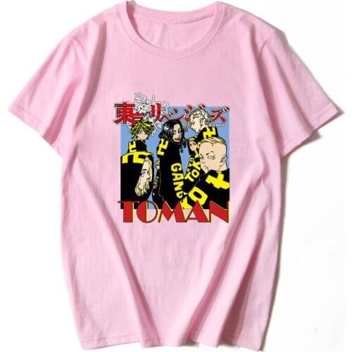 Tokyo Avengers T Shirt Custom logo T-Shirt Women Men Anime Harajuku Short Sleeve Cartoon Tops Dropshipping Summer