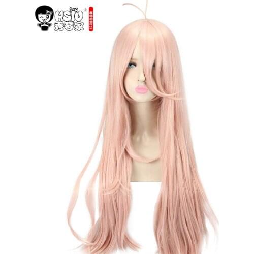 HSIU NEW Super Danganronpa V3 Cosplay Wig Miu Iruma Costume Play Woman Adult Wigs Halloween Anime Game Hair free shipping
