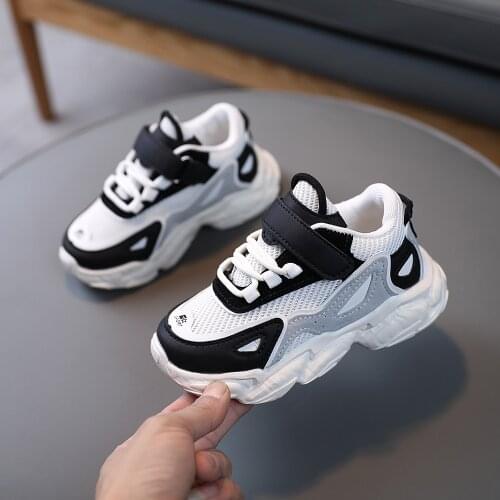 Running Shoes For Kids Spring New Boys Sneakers New Mesh Breathable Children Sports Shoes Fashion Girl Flats Kids Trainers Shoes