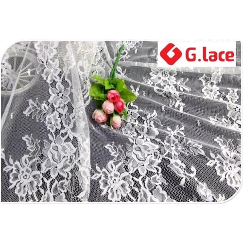 GLace Eyelash Lace 3m/lot Lace Fabric rose clothing decoration quality fashion fabric wedding dress accessories XT026