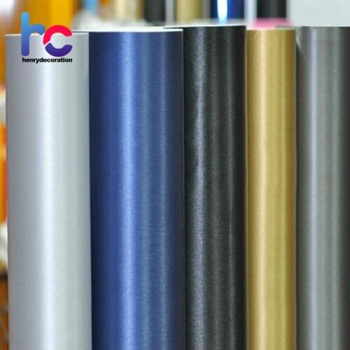 Henry Waterproof Matt Brushed Aluminum Metal Chrome Car vinyl wrap Cheap price wrapping Film