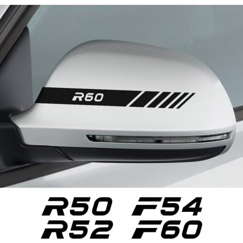 For Mini Cooper F54 F55 F56 F57 F60 R50 R52 R53 R55 R56 R57 R58 R59 R60 R61 Auto Rearview Mirror Cover Stickers Car Accessories
