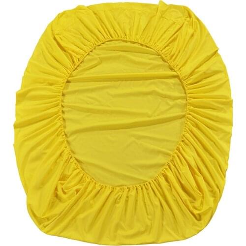 Solid Fitted Sheet With Elastic Band Fitted Bed Sheet Cover-Wrinkle,Slip Abrasion Resistant King Queen Size Bed Mattress Cover