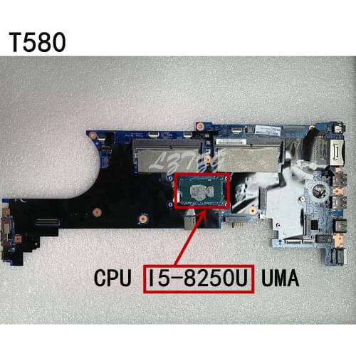 Original laptop Lenovo ThinkPad T580 motherboard main board i5-8250U UMA 01YR240