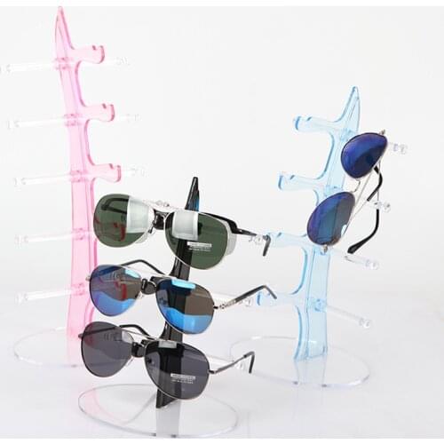 3/4/5 Pairs Jewelry Organizer Stand Plastic Sunglasses Eyeglass Glasses Frame Rack Display Shelf Stand Show Holder Rack Hot
