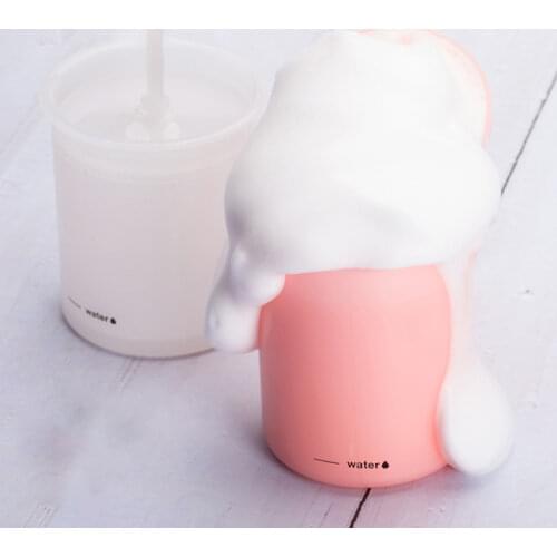 Portable Rich Foam Maker for Foam Cleanser and Face Wash, Skincare Tool, Manual Face Wash Foam Maker Cup, White, Pink