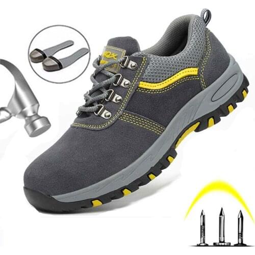 Steel Toe-cap Work Shoes Are Comfortable Smash-Proof Puncture-Resistant Non-Slip Breathable And Safe Work Shoes