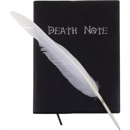 Role Playing Dead Note Writing Feather Pen Journal Notebook School Diary Cartoon Book Cute Fashion Theme Death Note Plan Anime