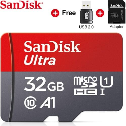 10pcs SanDisk 32GB Class10 Micro SD Card 32gb Original TF Card 32G A1 TF memory card 32g microsd for samrtphone and table PC