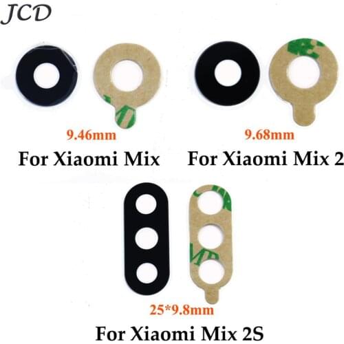 JCD 2X Back Rear Camera Glass Lens With Frame Holder For Xiaomi Mi Mix 2 2S Mix2 Mix2S Main Camera Glass Cover Replacement Parts