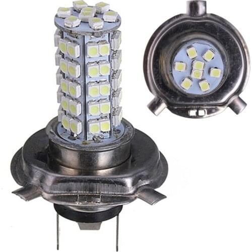 Super Bright LED H4 68SMD 310LM Car Driving Fog Tail Light HeadLight Lamp Bulb Car accessories 2020