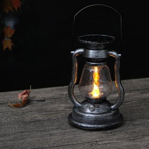 LED Solar Light Courtyard Garden Decoration Outdoor Portable Hanging Garden Light Retro Kerosene candle Solar Lamp For Patio
