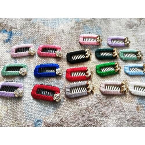 20pcs New Rose Bear Clip Pet BB square toothed pet hair clip Dog hair clip Tactic Yorkshire pigtail artifact