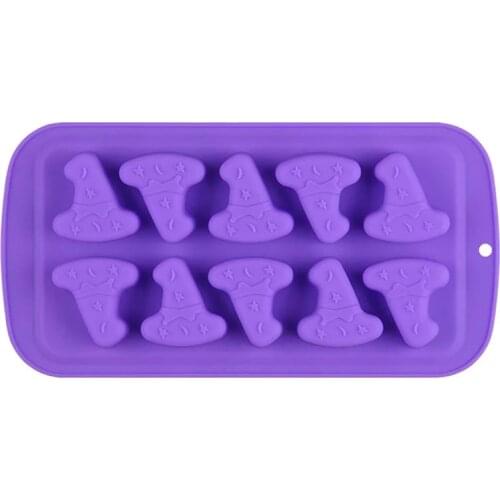 1 Piece Silicone Mold 10-Cavity DIY Candy Fondant Jelly Decoration Mould Chocolate Cake Baking Mold Kitchen Bakeware Tools