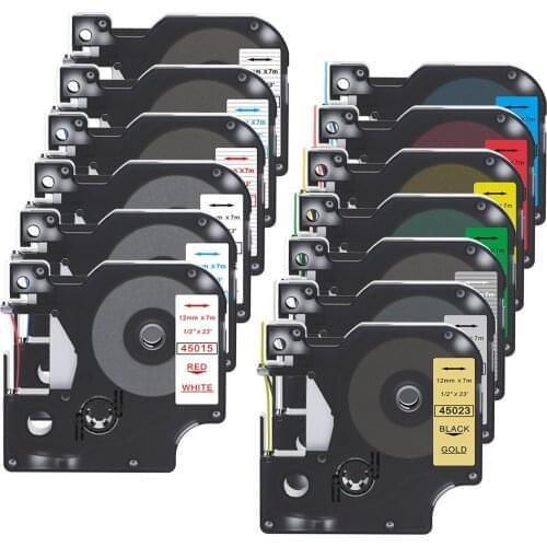 10 PCS thermal transfer laminated label tape for dymo printer with high quality