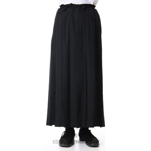 2021 Men Womens clothing GD Hair Stylist Pleated loose Wide Leg Pants Skirt plus size costumes 27-46