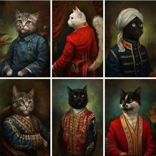 Black Cats 5D DIY Diamond Painting Full Round Drill Square Drill 3D Embroidery Animal Cross Stitch Home Decor Single Gift TY792