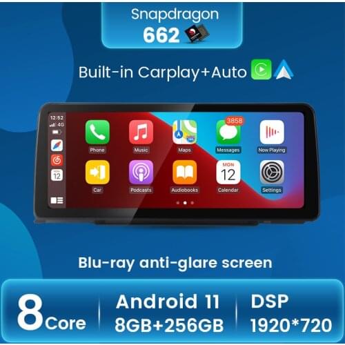 Android 11 for BMW F20/F21 NBT system car smart multimedia radio anti-glare large screen BMW 8 core 256G built-in carplay